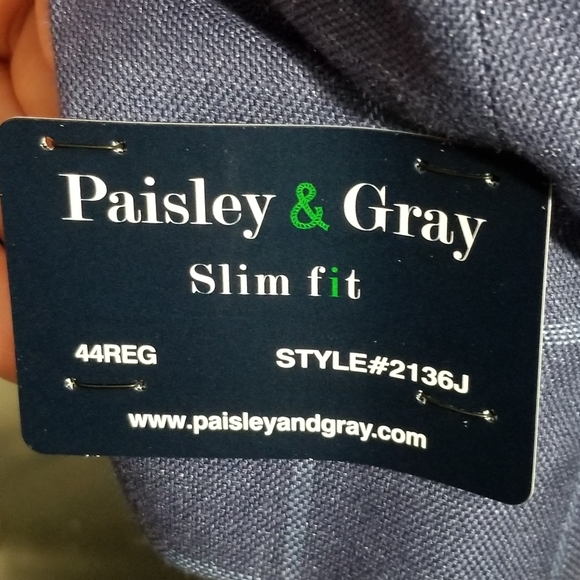 Dover Notch Jacket - Slim- Navy & Light Blue - Picture 3 of 7